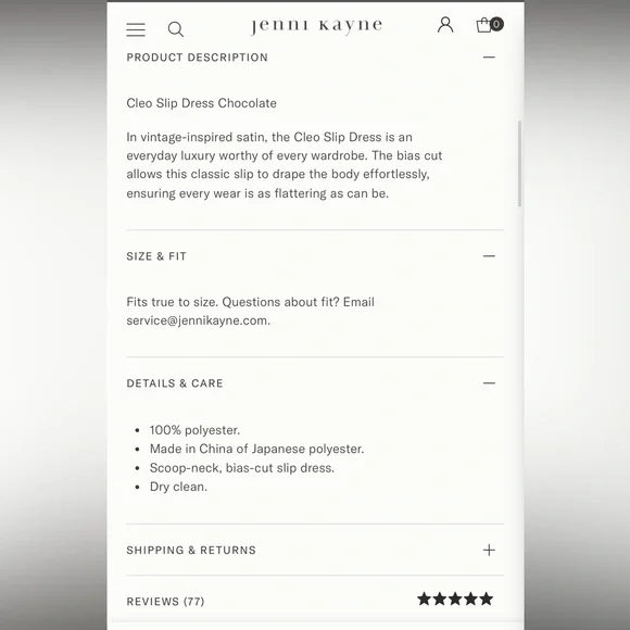 Jenni Kayne Cleo Slip Dress - Picture 5 of 5